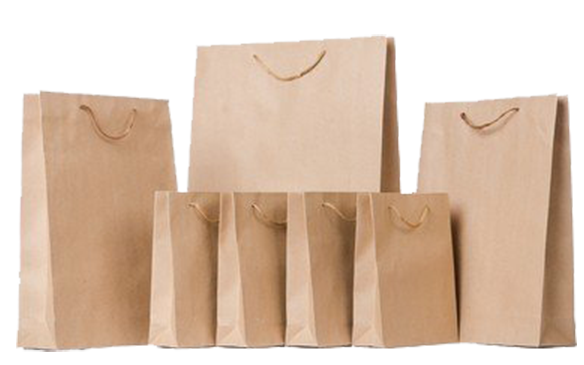 Cord-handle paper bags